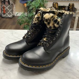 Dr. Martens Leopard Accent Ankle Bootie Size Womens 7 NEW!